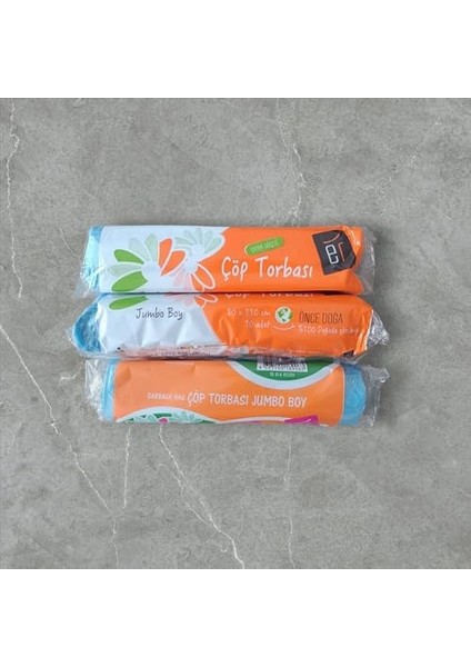 Apex Endüstriyel Çöp Poşeti Jumbo Boy J-250 80 * 110 (3 Paket 10 Adetli Toplam 30 Adet) (Farklı Renklerde Olabilir.) modelleri