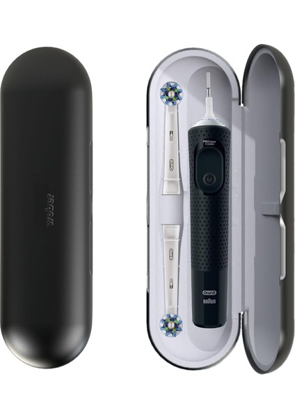 Wober Oral-B Şarjlı Diş Fırçası Için Saklama Kabı - Sadece Oral-B Pro 1, Vitality Pro, Vitality ve Starter Pack Serisine Özel Diş Fırçası Seyahat Kutusu