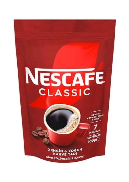 Nescafé Nescafe Classic Çözünebilir Kahve Ekopaket, 100 G fiyatları