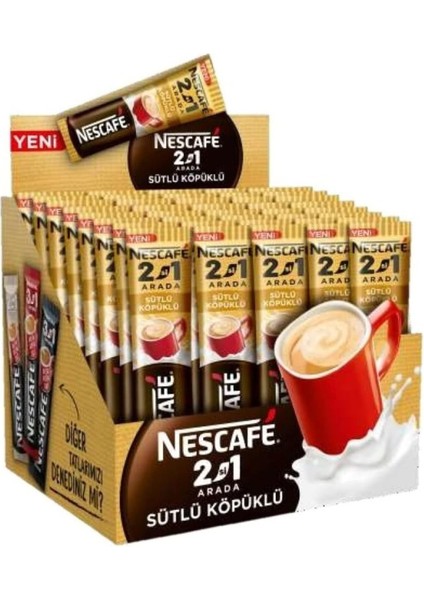 Nescafé 2si1 Arada Sütlü Köpüklü 10 gr 48 Li Paket