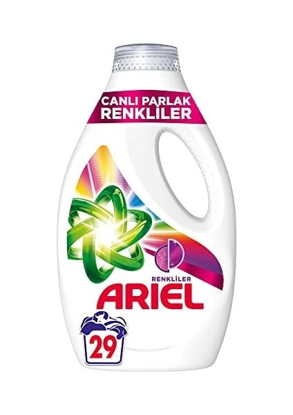 Ariel Canlı Parlak Renkliler Sıvı Çamaşır Deterjanı, 1.45 Liter modelleri