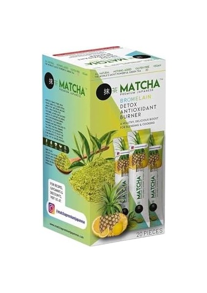 Matcha Premium Japanese Bromelain 20 Adet