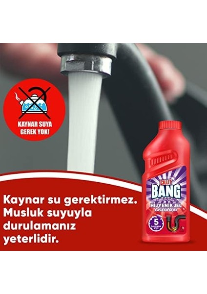 Cillit Bang Turbo Hijyenik Jel Lavabo Açıcı, 500ML, 3'lü Set (3 x 500 Ml) fiyatları