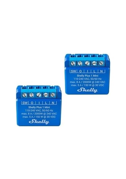 1 Mini | Wi-Fi ve Akıllı Şalter Rölesi, 1 Kanal 8 A | Ev Otomasyonu | ve ile Uyumlu | Ios Uygulaması | Hub Gerektirmez | Kuru Kontaklar (2 Paket) fiyatları