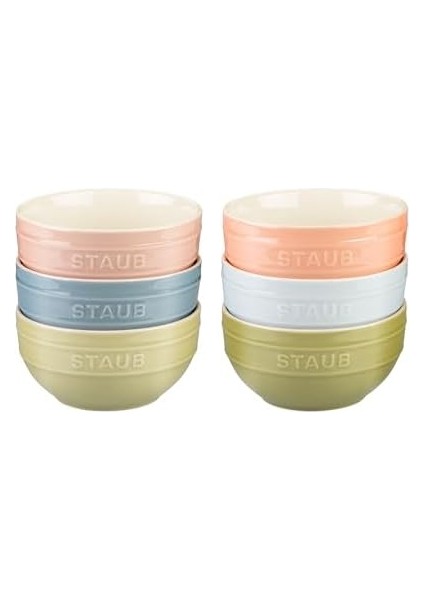 Seramik Kase Seti 6'lı Macaron Renkleri modelleri