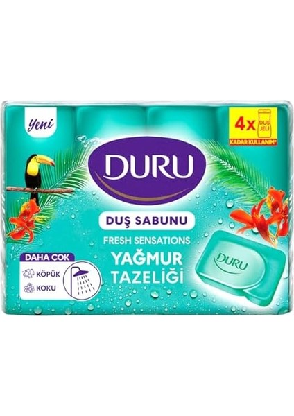 Duru Fresh Sensations Extra Yağmur Ormanı Sabun, 150 Gramx4 fiyatları