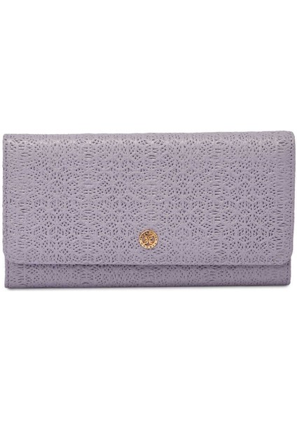 Lila Hakiki Deri Kadın Cüzdan - S1CB00005787-P5M