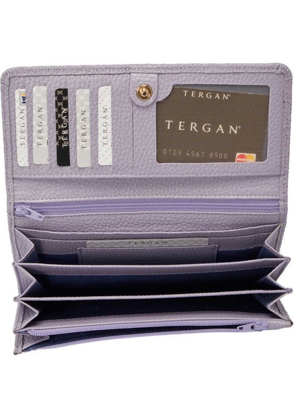 Lila Hakiki Deri Kadın Cüzdan - S1CB00005787-P5M