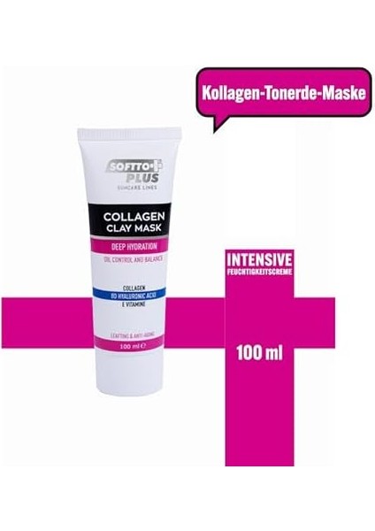 Softto Plus Kolajen Yağ Kontrol ve Dengeleyici Kil Maskesi 100 ml modelleri