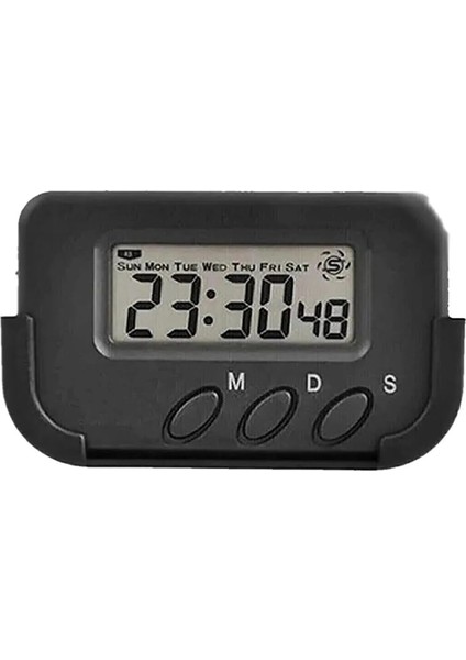 Küçük Masa ve Araç Saati, Alarm ve Kronometre Özellikli, Pomodoro Ders Çalışma Saati, Sporcular ve Zamanla Yarışanlar Için Ideal (1)