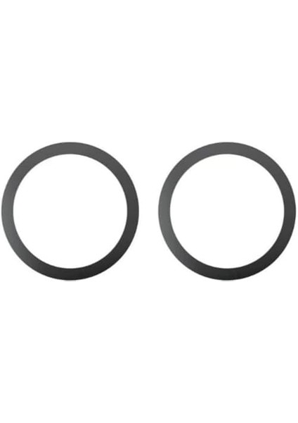Power Metal Halka Yüzük Ring 8 ve Üstü Model ile Uyumlu 2'li Paket Siyah modelleri