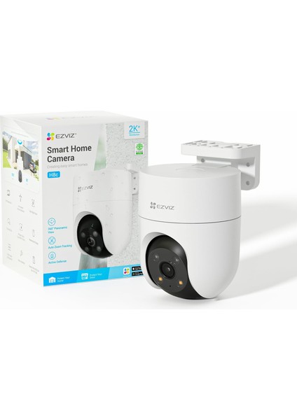 360° Dış Mekan Güvenlik Kamerası - 2k+ Çözünürlük, Aı Destekli Kişi Algılama, Su Geçirmez, Renkli Gece Görüşü, 12 Önceden Ayarlanmış Açı - Dışarıda Ev Güvenliği Için Ideal, Pan Wi-Fi Kamera