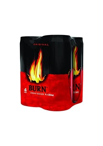 Burn Enerji Içeceği Kutu 4X250 ml