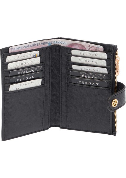 Siyah Print Kadın Cüzdan - S1CB00055816-T0E