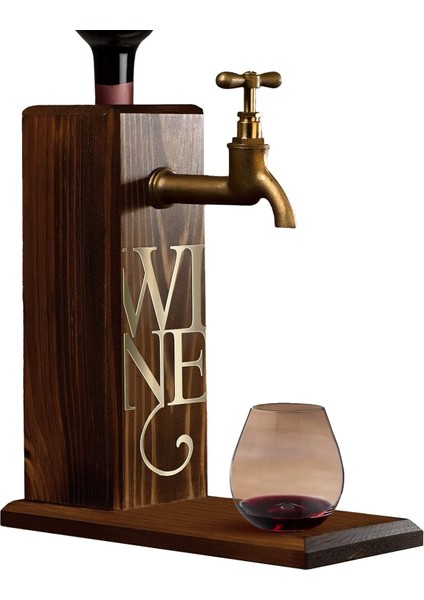 Özel Şarap Baskılı Musluklu Ahşap Içki, Içki Çeşmesi, Doğum Günü Hediyesi, Ev Hediyesi, Içecek Dispenseri