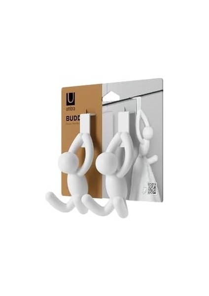 Buddy'de Ayrıca Kapaklar ve Çekmeceler Için Kapı Üstü Kancası Da Bulunmaktadır, Beyaz, 2'li Set modelleri