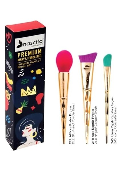 Nascita Stiletto Serisi Makyaj Fırça Seti