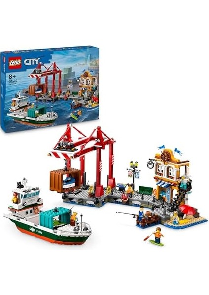 City Yük Gemili Liman 60422-8 Yaş ve Üzeri Çocuklar Için Yaratıcı Oyuncak Yapım Seti modelleri