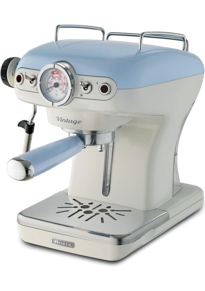 Espresso Kahve Makinesi Mavi 1389/15 - Süt Köpürtme Başlığı, 900 Watt, 0,9 Litre Su Tankı, Damlama Tepsisi ve Tutucu, Bekleme Fonksiyonu