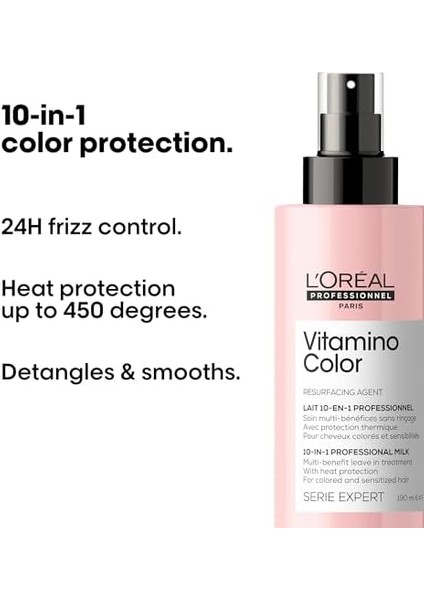 L'oréal Professionnel Paris Serie Expert Vitamino Color Boyalı Saçlar Için 10 Etkili Mucize Bakım Spreyi 190ML