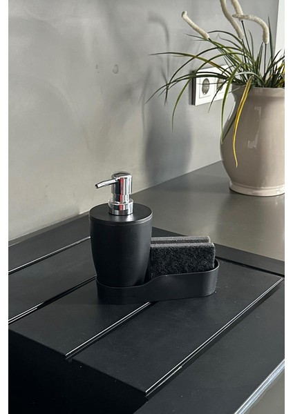 Pure Hazneli Sıvı Sabunluk-Siyah