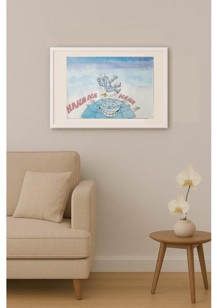 Norman Isaac 22X14CM Orijinal Karikatür Tablo indirimleri