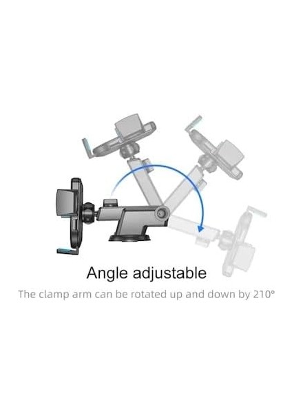 Teleskopik Cama, Araç Göğsüne ve Konsola Vakumlu Araç Içi Telefon Tutcusu Çift Mekanizmalı Dönebilen Başlıklı Araç Tutucusu A Kalite Malzeme En Iyisi fiyatları