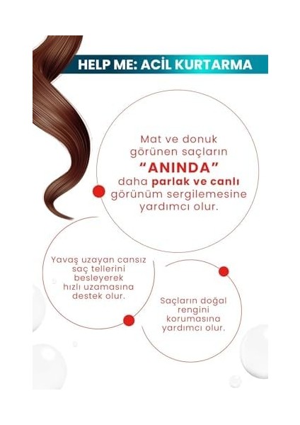 Boom Butter Help Me Acil Kurtarma Su Bazlı Saç Serumu