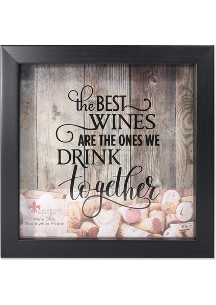 Frames Weinkorkhalter, 25,4 x 25,4 Cm, Schwarz