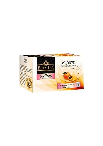Beta-Kayısı Çayı 20X2 gr - Welltea Reform Collection fiyatları