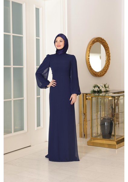 Firuze Abiye Lacivert SN110