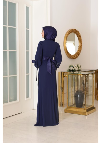 Firuze Abiye Lacivert SN110