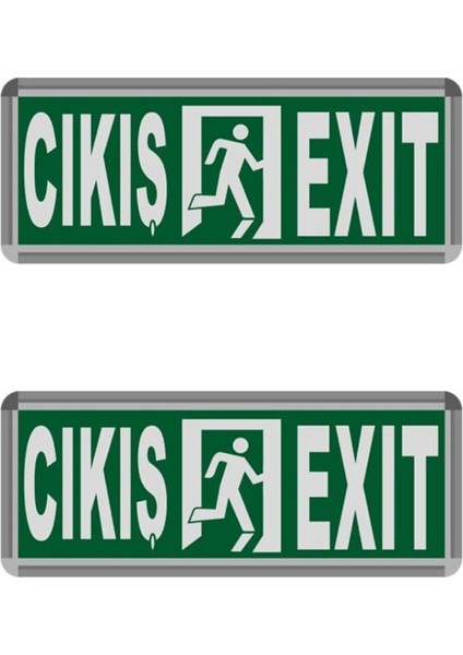 Opto 3W Çıkış-Exit LED 2 Adet (Exit) Hs 4602