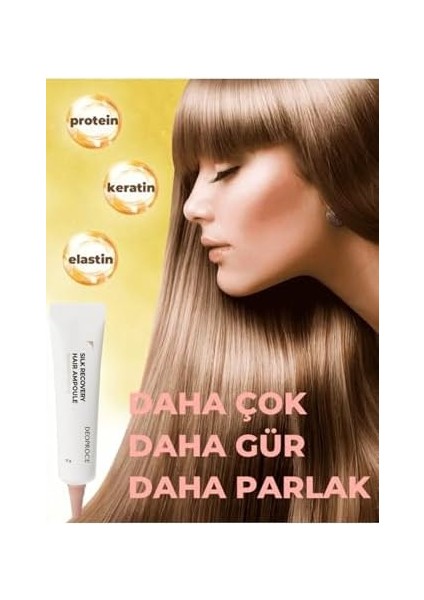 Deoproce Protein, Keratin, Elastin Içeren Hasarlı Saçlar Için 3'ü Bir Arada Yoğun Saç Bakım Serumu 10G fiyatları