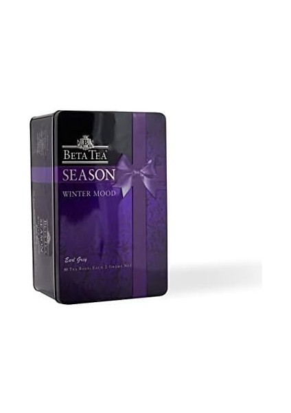 Beta Tea Beta Season Winter Mood Bardak Poşet Metal Ambalaj 80 x 2 gr (Seylan Çayı - Ceylon Tea)