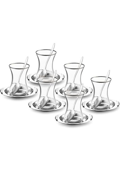 Mars 18 Parça Çelik Çay Seti modelleri