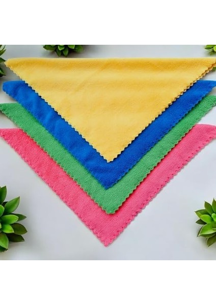 Temizlik Bezi 3'lü Set - 40X40 Cm, Kalın ve Yumuşak Doku, Dekoratif Kesim, Ekstra Emici, Çok Amaçlı Kullanım Için, Mutfak,, Araç ve Genel Temizlik Için Uygun, Yıkanabilir fiyatları