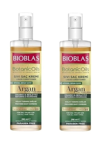 Bıoblas Botanic Oil Argan Yağlı Sıvı Saç Kremi 200 ml 2 Adet fiyatları