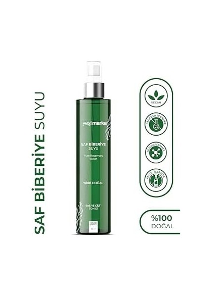 Yesilmarka Pure Rosemary Water 100 ml Biberiye Suyu