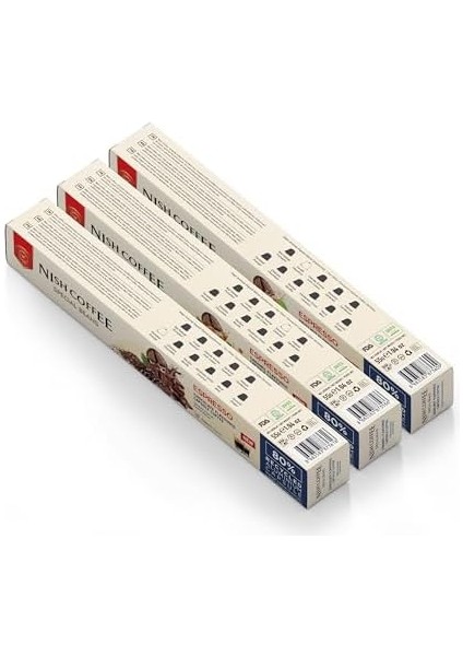 Nish Kahve Aromalı Kapsül Kahve 3'lü Set Karamel Çikolata Fındık 30 Adet modelleri