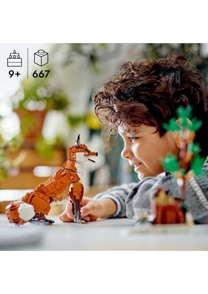 Creator Orman Hayvanları: Kızıl Tilki 31154 – 9 Yaş ve Üzeri Çocuklar Için ve Sincap Seçenekli 3’ü 1 Arada Model, Doğa ve Hayvan Severlere Uygun Hediye Fikri (667 Parça) modelleri