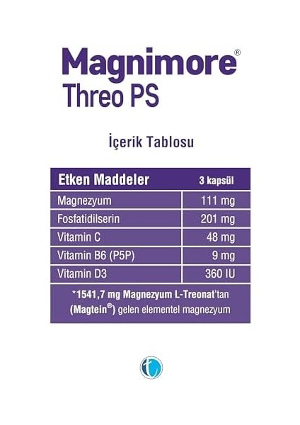 Magnimore Threo Ps 60 Kapsül