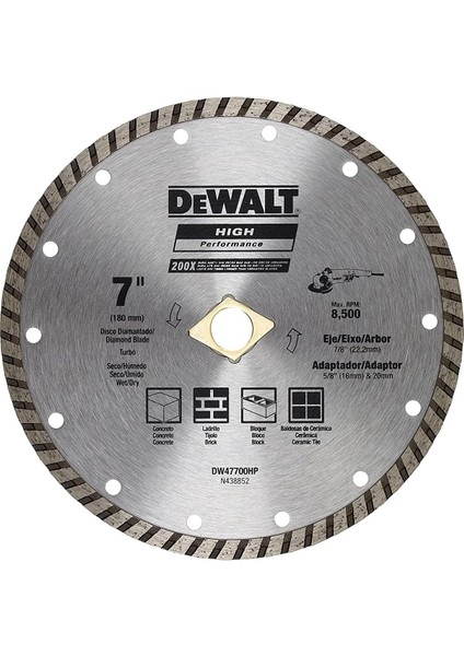 DW47700HP Dısk, Metalık, 1 Adet