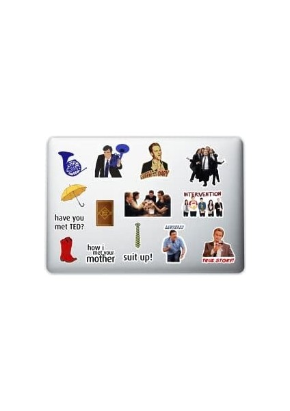 Aksesuar How I Met Your Mother Laptop Notebook Tablet Telefon Set 007 modelleri
