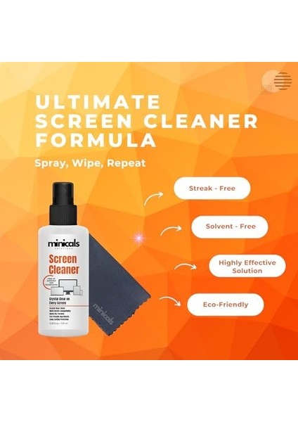 Telefon, Tablet ve Bilgisayar Için Ekran Temizleyici Sprey & Mikrofiber Bez (100ML) fiyatları