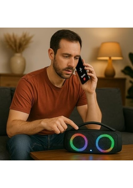 Box 3 Mini Rgb Işıklı Bluetooth Hoparlör – 5 Saat Pil Ömrü, USB Şarj Çıkışı, Speakerphone, Taşınabilir Tasarım, Yüksek Ses Gücü ve Renkli LED Efekt fiyatları