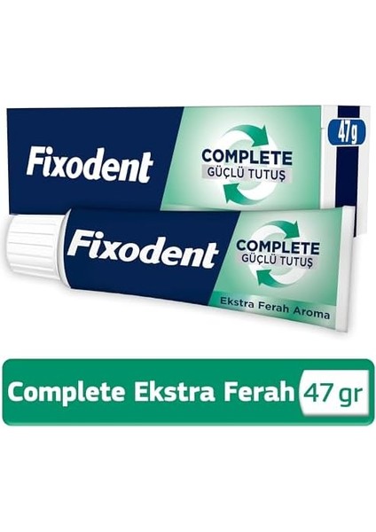 Fixodent Complete Ekstra Ferah Diş Protezi Yapıştırıcı Krem 47 G modelleri
