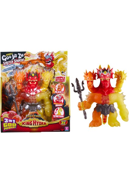 Of Goo Jit Zu Stretch Strikers Hydra Figürü Üçlü Saldırı 3'ü 1 Arada Goo Gücü, Artı Işık ve Ses Savaşı Eylemi
