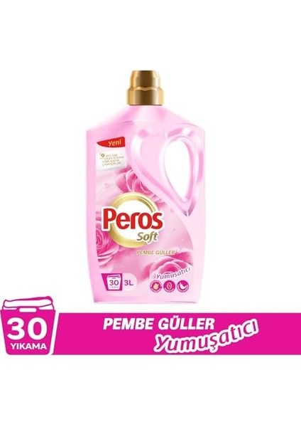Peros Yumuşatacı Pembe Güller 3000 ml