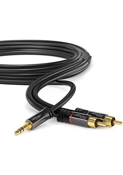 – Cinch'ten 3,5mm 'a Adaptör Kablosu – 1m – Çok Yönlü Tak ve Çalıştır Ses Kablosu (Aux/3,5 Mm'den 2x Cinch/rca'ya Akıllı Telefon, Tablet, Ses Çubuğu, Tv, Dizüstü Bilgisayar, Mp3) modelleri